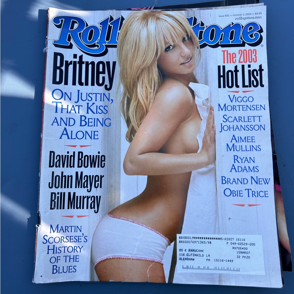 Britney Spears Rolling Stones magazine